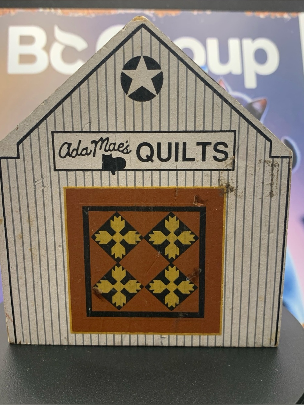 Vintage Cat's Meow Wood 1991 Ohio Amish Series Ada Mae's Quilt Barn
